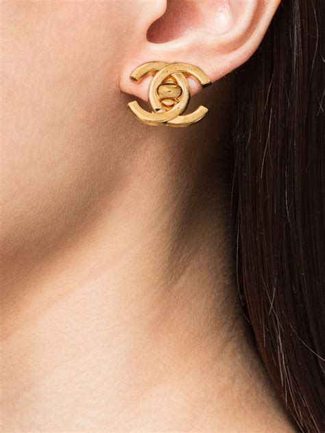 chanel lock earrings|chanel earrings online shop.